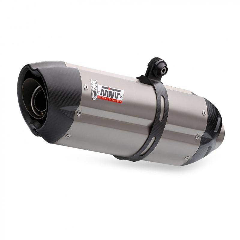 Silencieux MIVV Suono titane / casquette carbone Kawasaki Z750 07-10