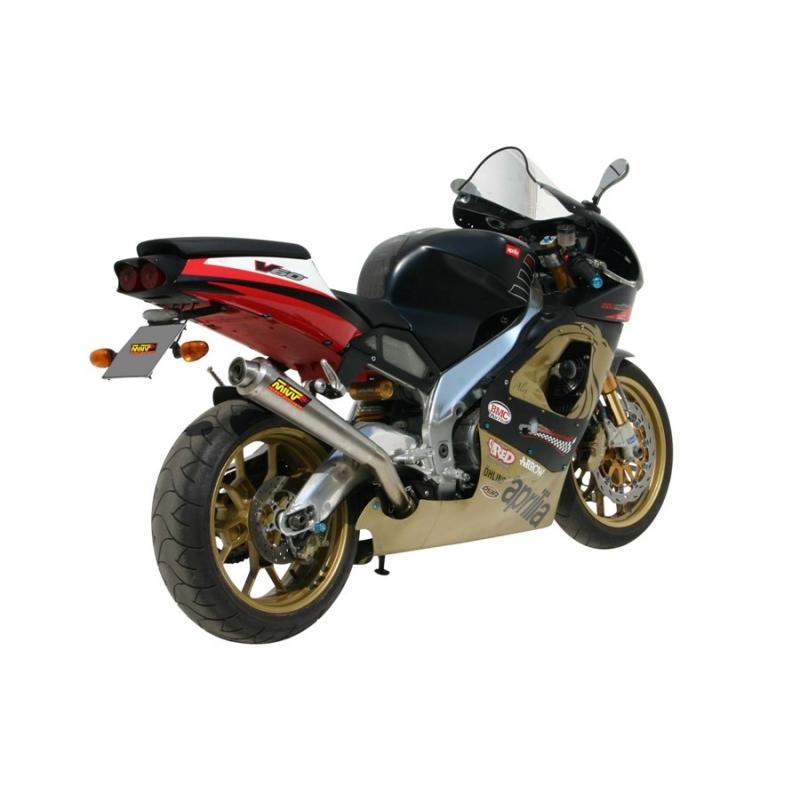 Silencieux MIVV X-Cone inox brossé Aprilia RSV1000 / RSV4 98-03