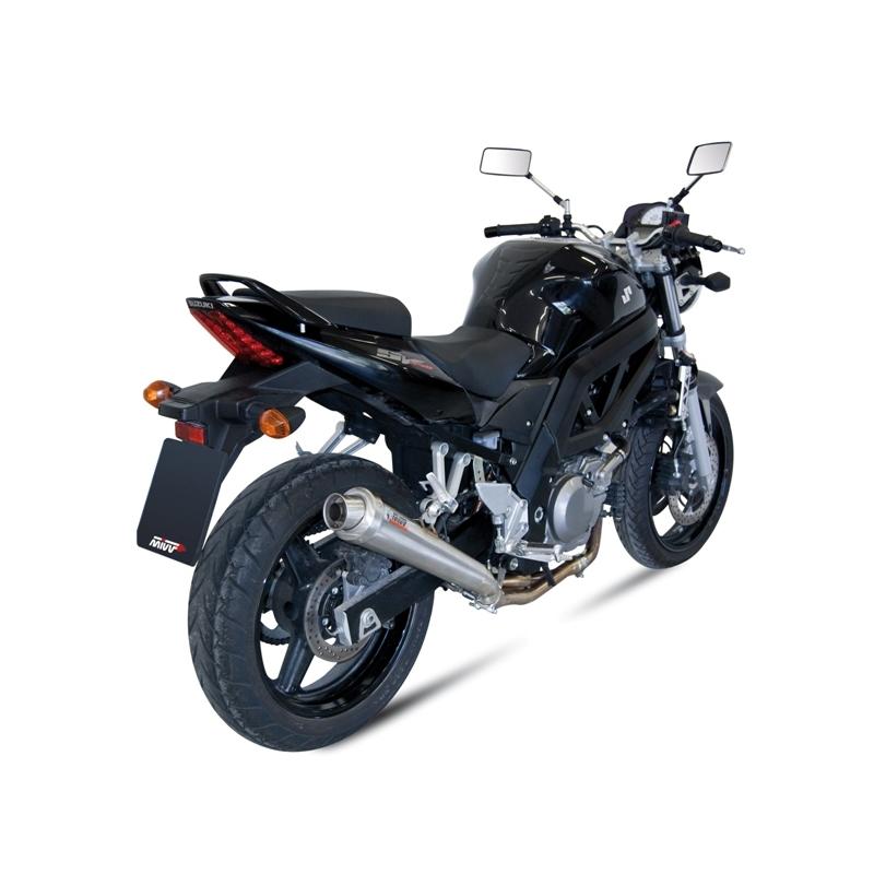 Silencieux MIVV X-Cone inox brossé Suzuki SV650 04-