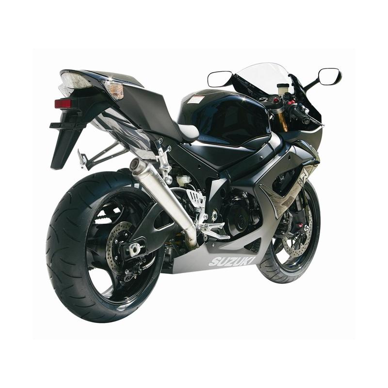 Silencieux MIVV X-Cone inox brossé Suzuki GSX-R1000 05-06