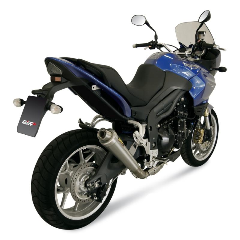 Silencieux MIVV X-Cone inox brossé Triumph Tiger 1050 07-13