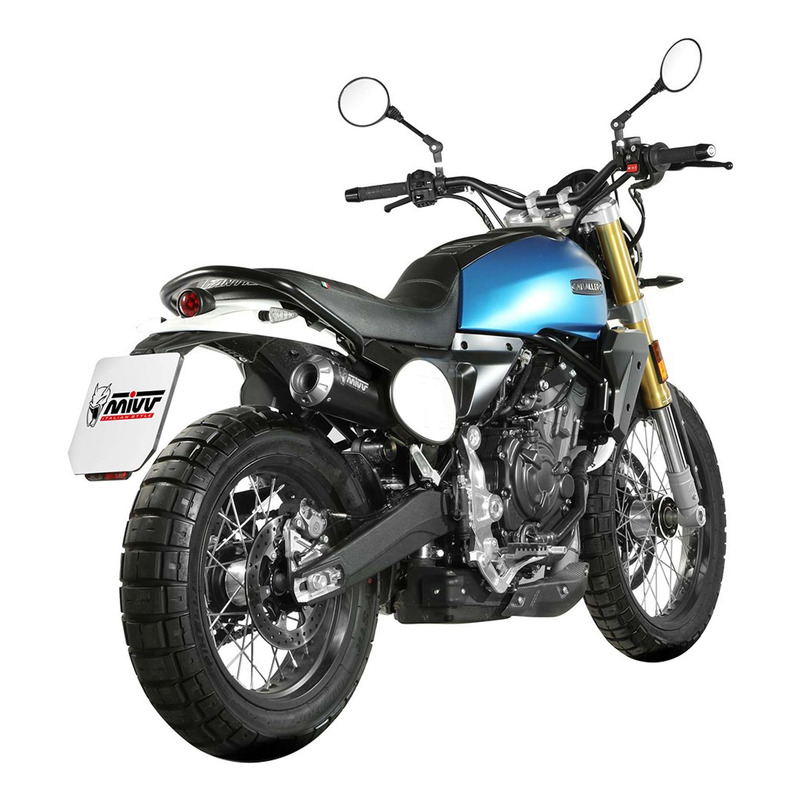 Silencieux Mivv XM-1 inox noir Fantic Caballero 700 Scrambler 2024