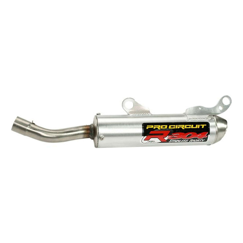 Silencieux Pro Circuit - 304-R shorty aluminium brossé - Honda CR 250cc 02-03