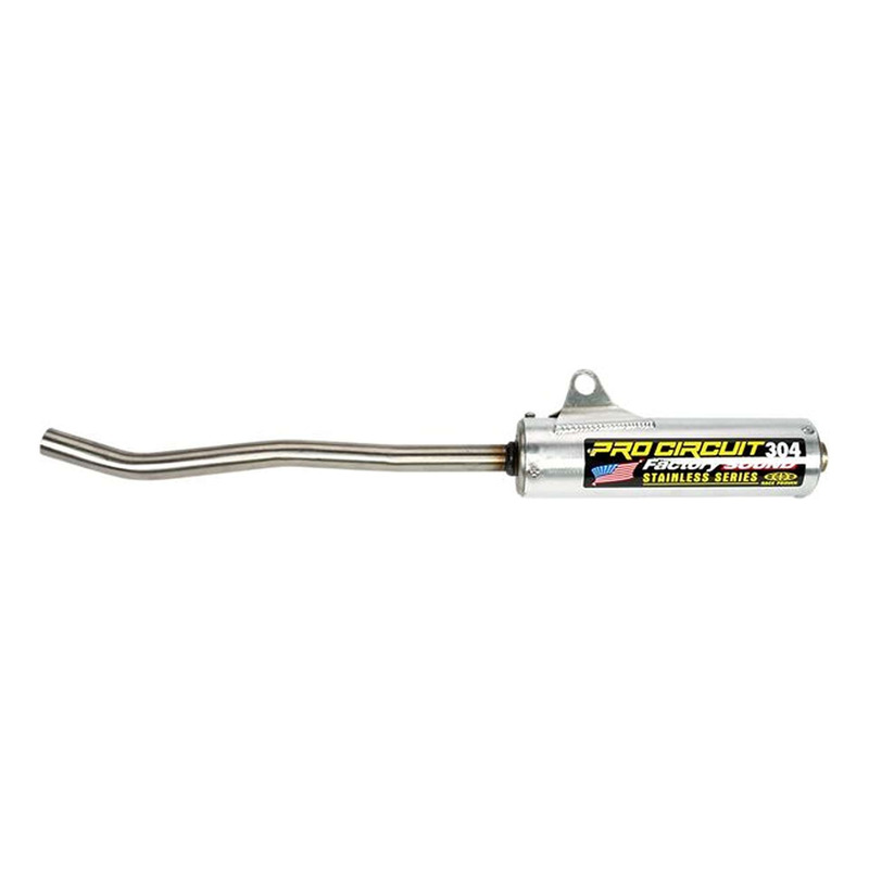 Silencieux Pro Circuit - Type 304 aluminium brossé - Honda CR 80cc 87-95
