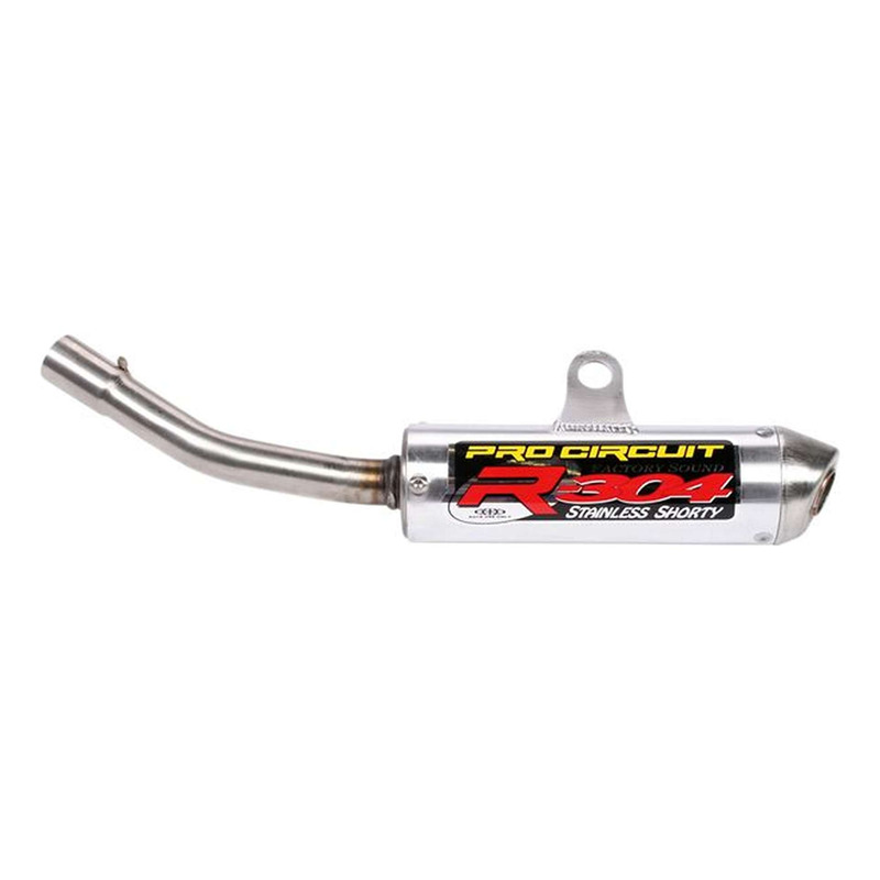 Silencieux Pro Circuit - 304-R shorty aluminium brossé - Suzuki RM 125cc 96-00