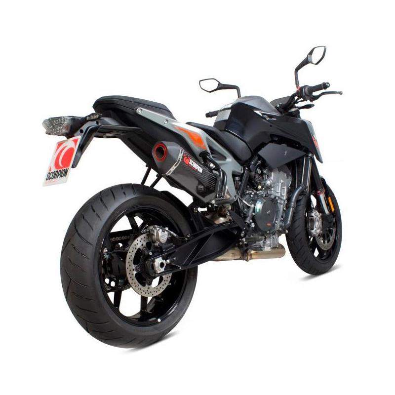Silencieux Scorpion Serket Parallel carbone KTM Duke 790 18-20