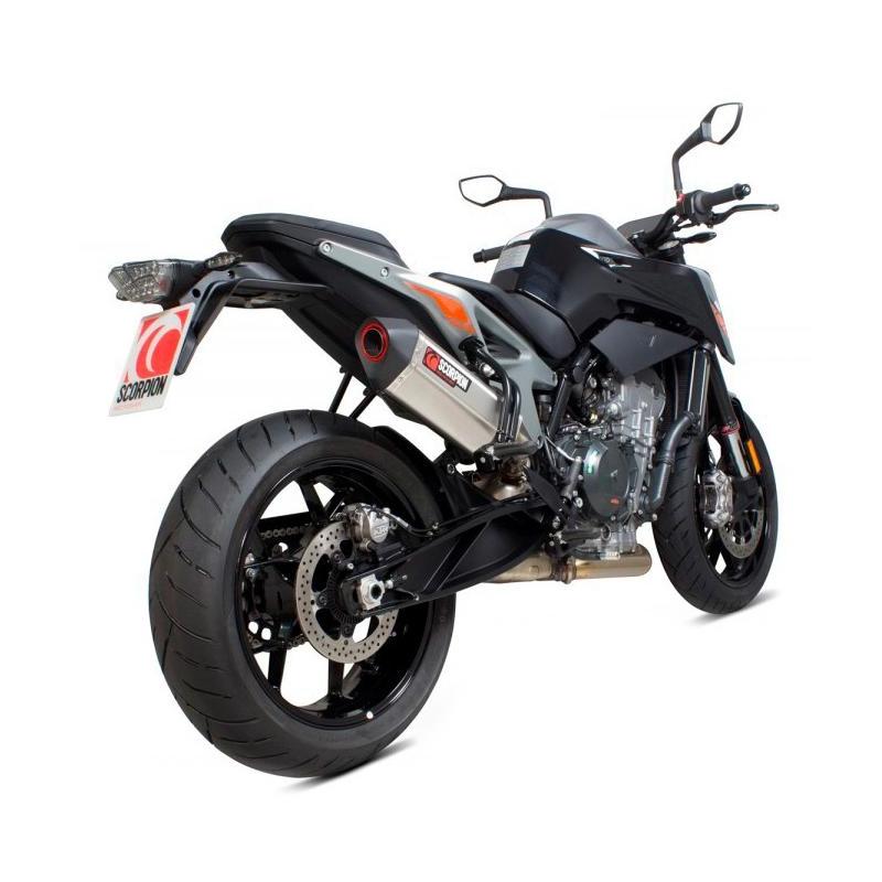 Silencieux Scorpion Serket Parallel inox KTM Duke 790 18-20