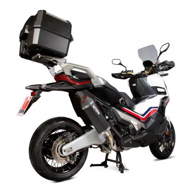 Silencieux Scorpion Serket Parallel inox noir Honda X-ADV 750 17-20