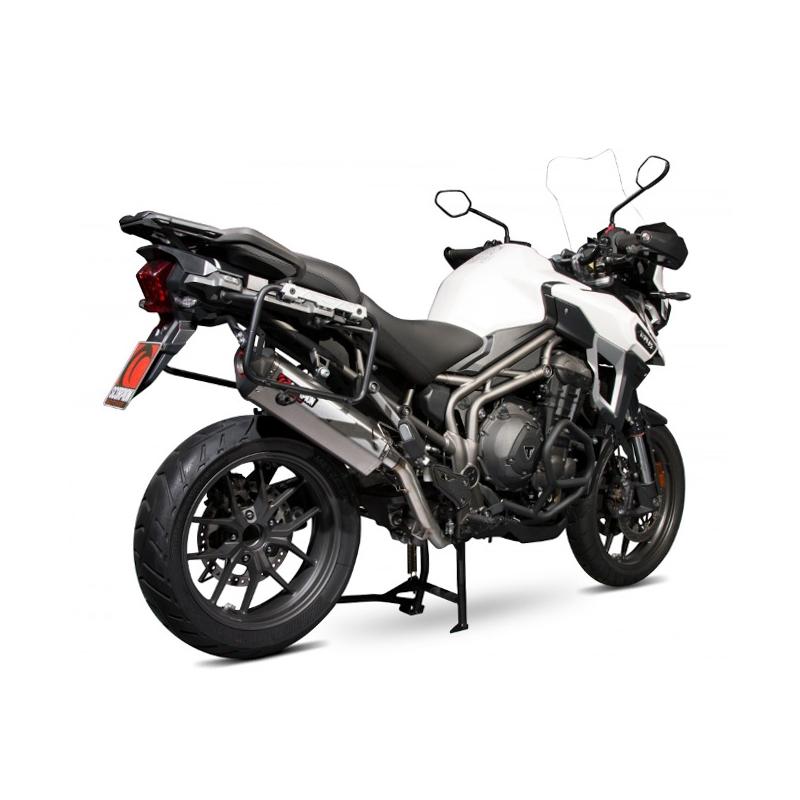 Silencieux Scorpion Serket Parallel inox Triumph Tiger 1200 Explorer 1