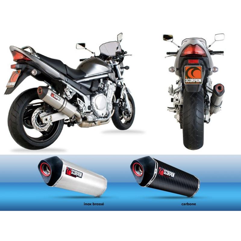 Silencieux Scorpion Serket parallèle Carbone pour Suzuki GSF 1250 Ban