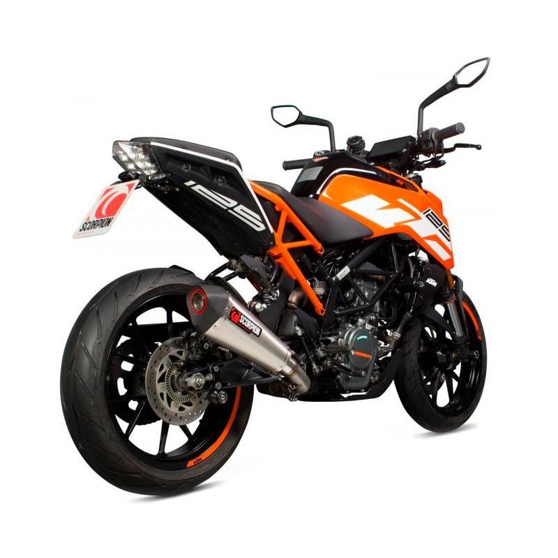 Silencieux Scorpion Serket Taper inox KTM Duke 125 17-20