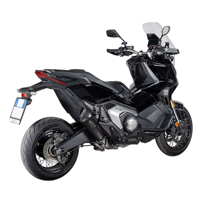 Silencieux Spark Konix Evo inox noir Honda X-ADV