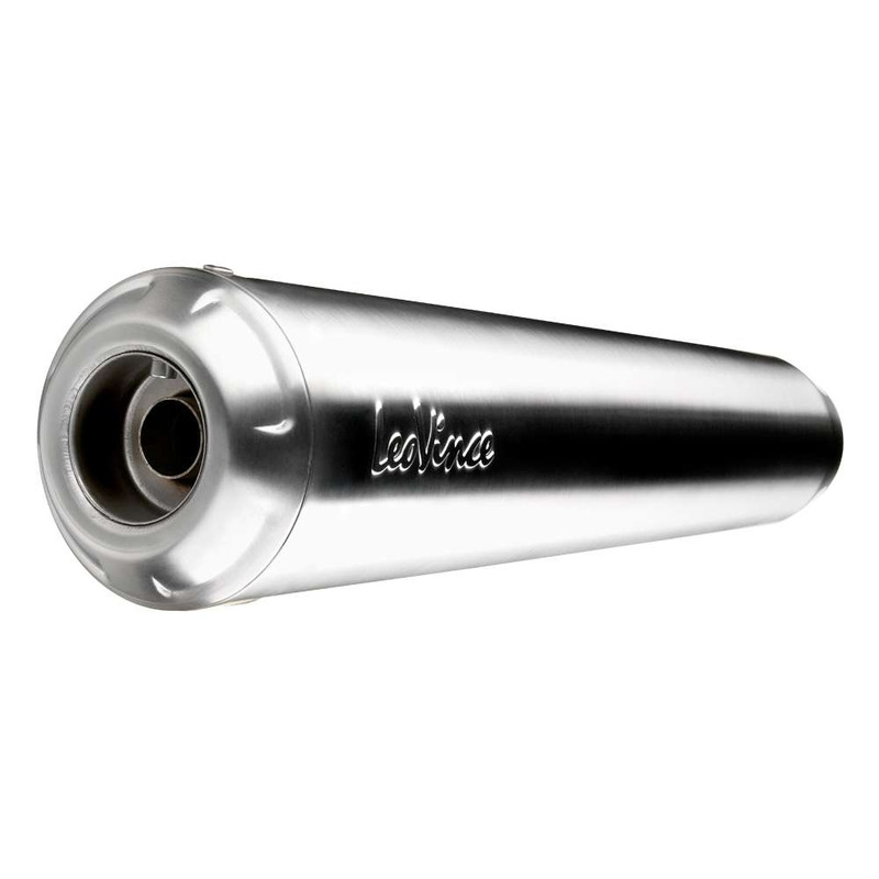 Silencieux universel Leovince Classic Racer inox gauche Ø 50 mm