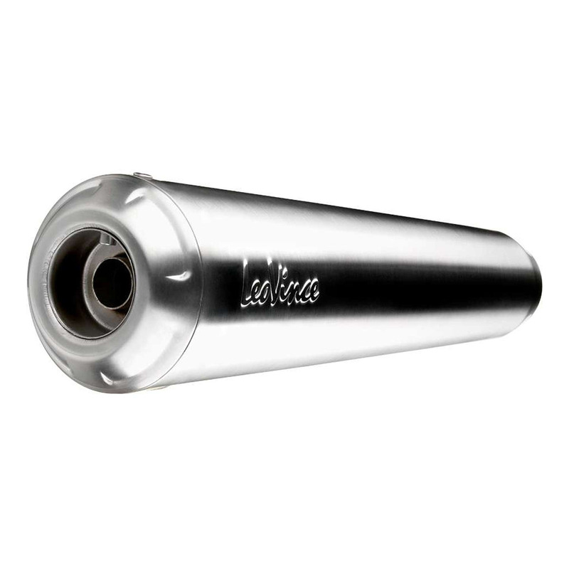 silencieux universel Leovince Classic Racer inox droit Ø 50 mm