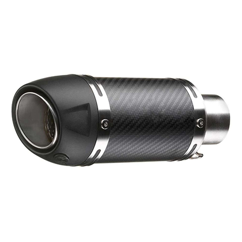 Silencieux universel Leovince GP Corsa Evo court carbone Ã  54 mm