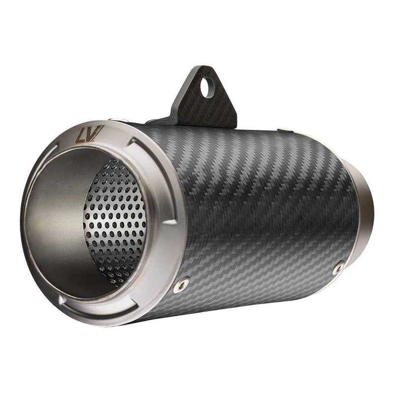 Silencieux universel Leovince LV Corsa carbone Ã 65 mm droit