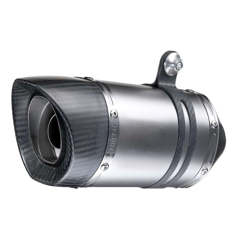 Silencieux universel Leovince LV Pro inox casquette carbone Ø 50 mm