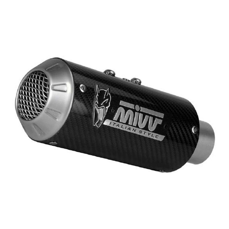Silencieux universel Mivv MK3 carbone Ø55 coté droit