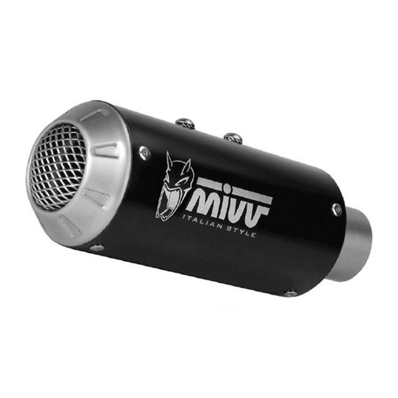 Silencieux universel Mivv MK3 inox noir Ø55 coté droit