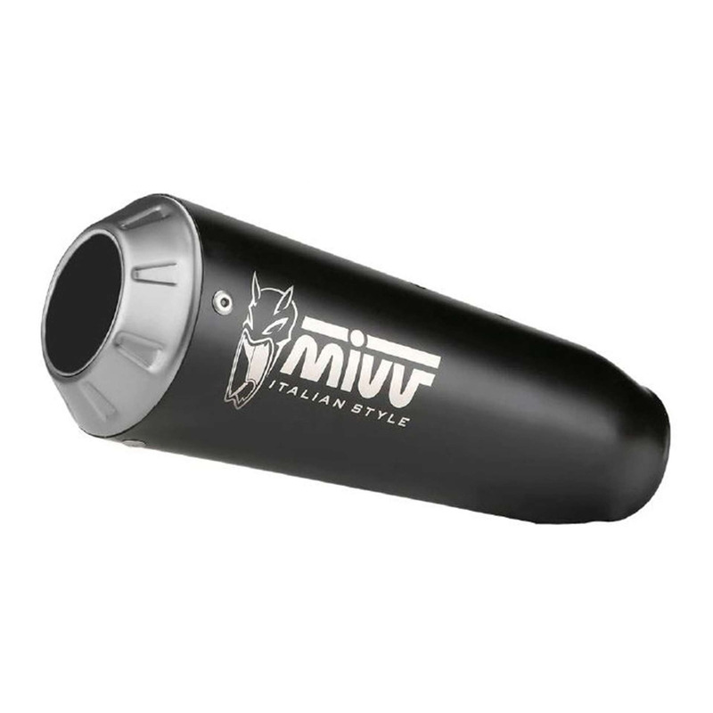 Silencieux universel Mivv XM-1 inox noir Ø55 coté droit