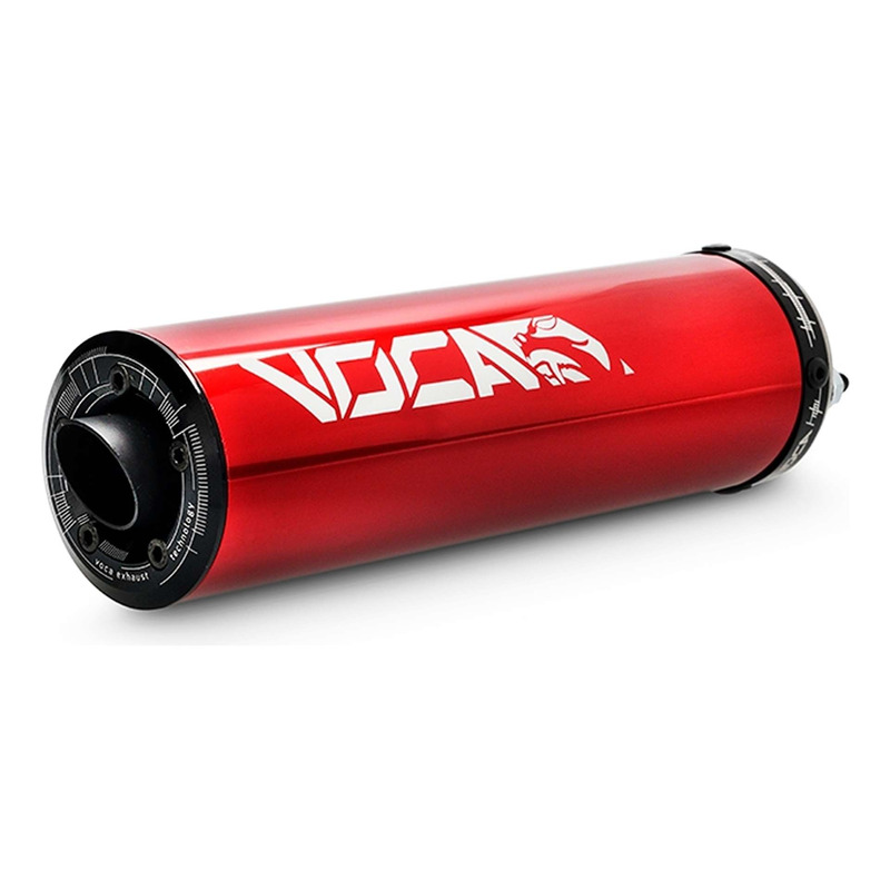 Silencieux Voca Racing Alu Rouge Mécaboite