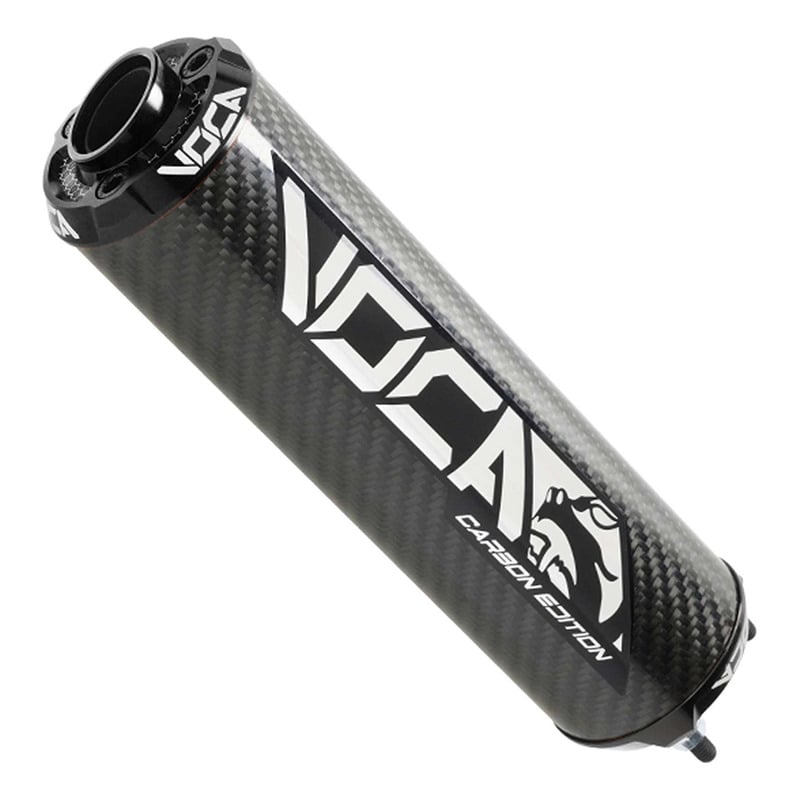 Silencieux Voca Racing Bestia Carbon embouts anodisés noir