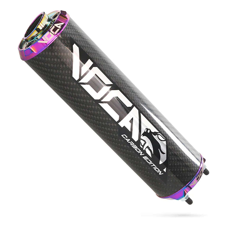 Silencieux Voca Racing Bestia carbon embouts anodisés néochrome