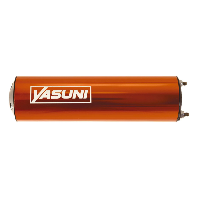 Silencieux Yasuni moto 50 cc droit orange/noir