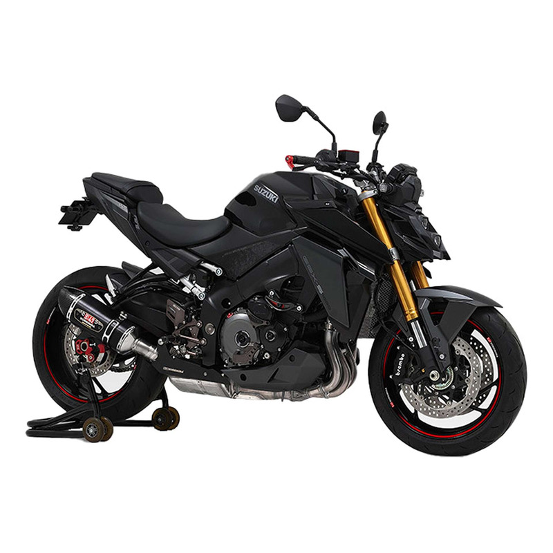 Silencieux Yoshimura R-77 S inox noir Suzuki GSX-S