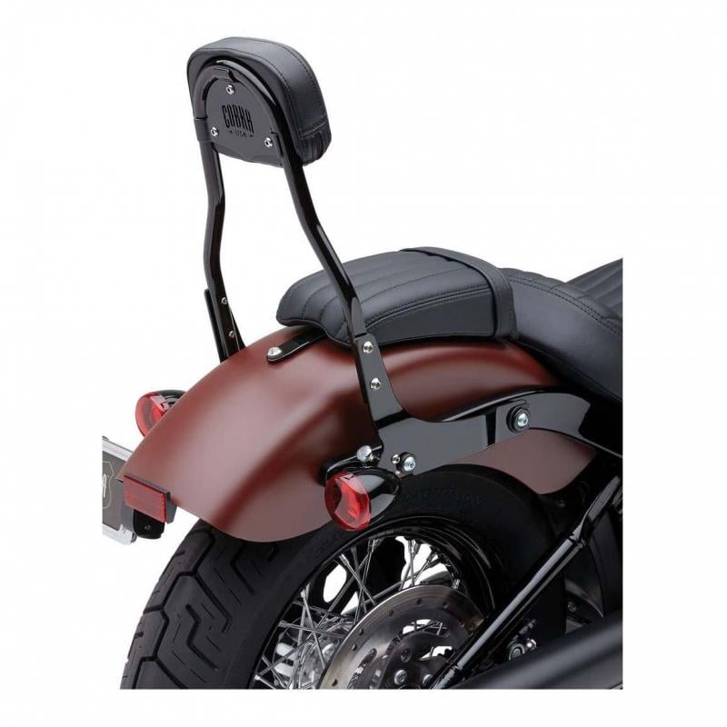 Sissybar amovible Cobra tube rond noir Harley Davidson FXBB 1745 Softa