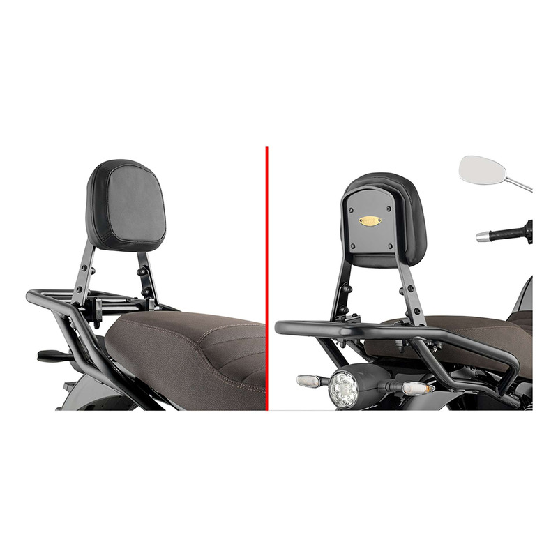 Sissybar passager Givi Moto Guzzi V7 Stone 22-24 noir verni