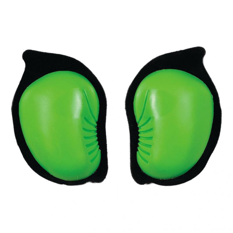 Sliders de genoux Zandona vert fluo (crochet du Velcro)