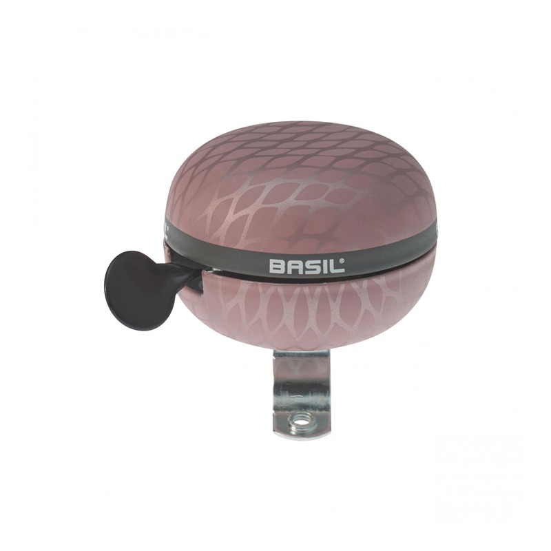 Sonnette vélo timbre Basil rose