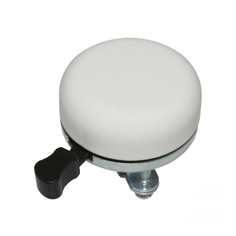 Sonnette vélo timbre Newton blanc