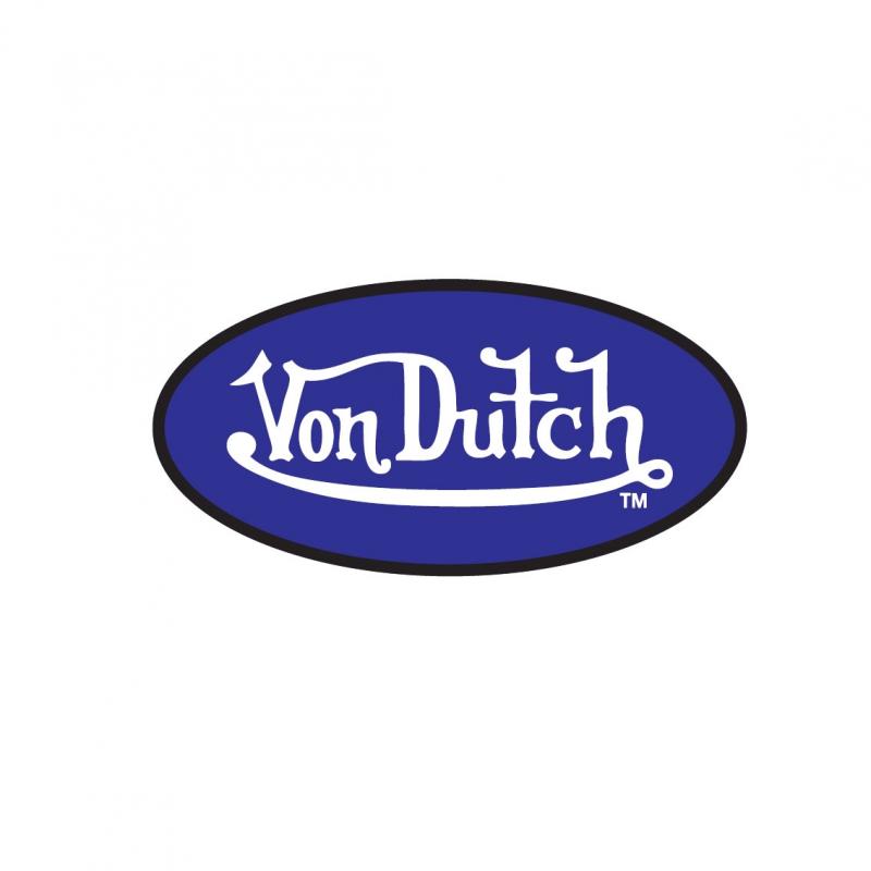 Sticker 8cm Von Dutch bleu