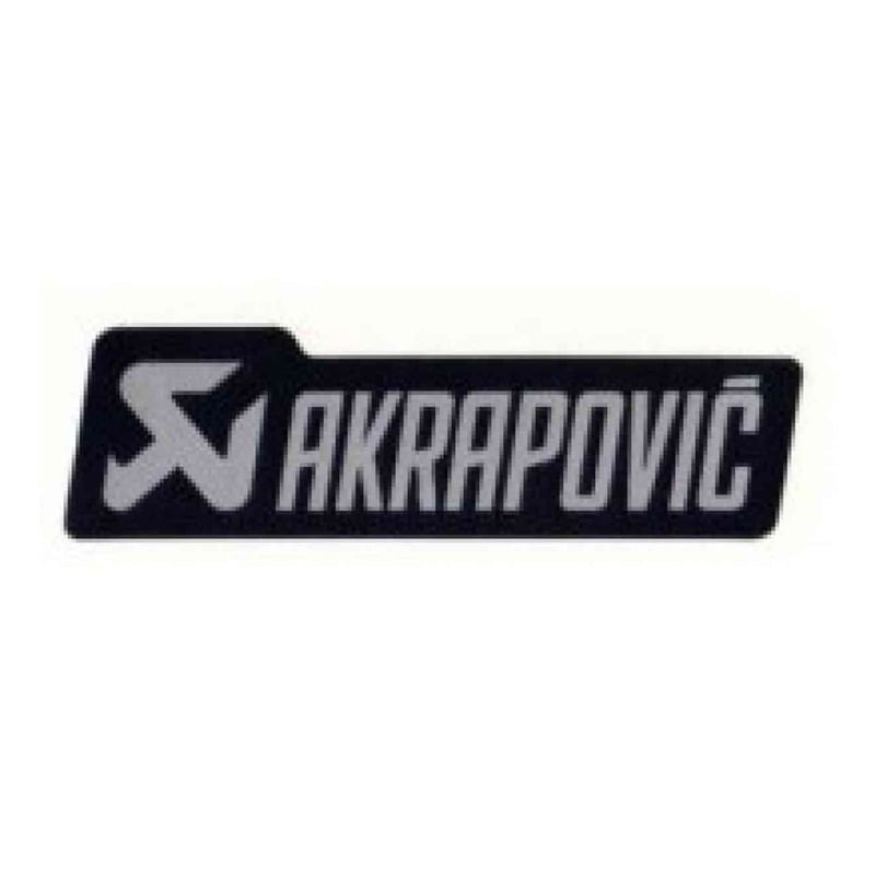 Sticker Akrapovic 150 x 42 mm noir/gris