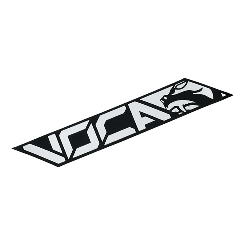 Sticker d'échappement Voca Racing noir/chrome