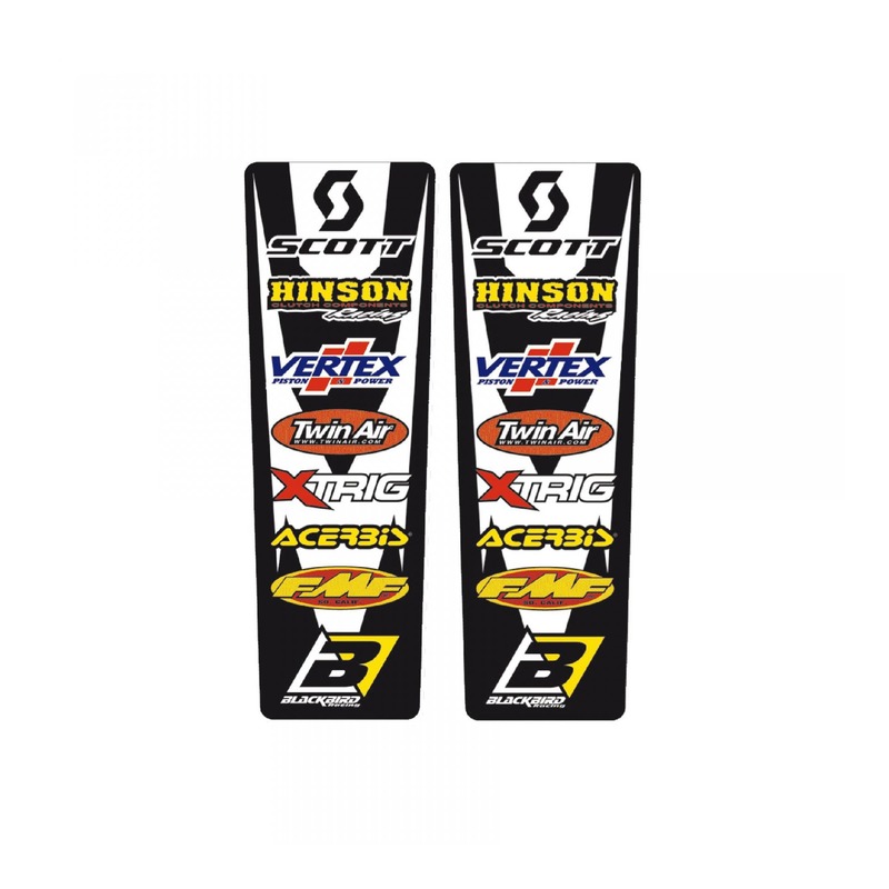 Stickers de garde-boue arrière Blackbird Racing Sponsor (2pièces)