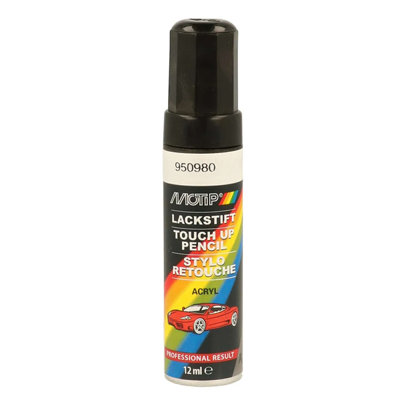 Stylo de retouche Motip 950980 noir métallisé 12 ml
