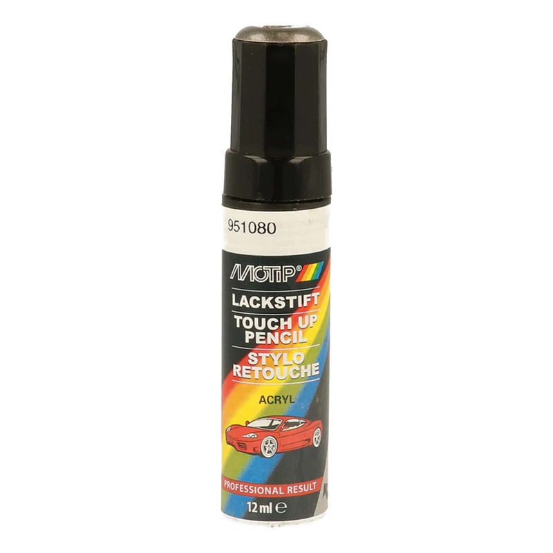 Stylo de retouche Motip 951080 gris métallisé 12 ml
