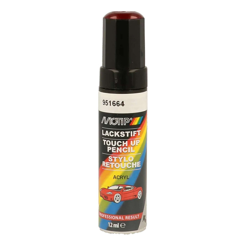 Stylo de retouche Motip 951664 rouge métallisé 12 ml