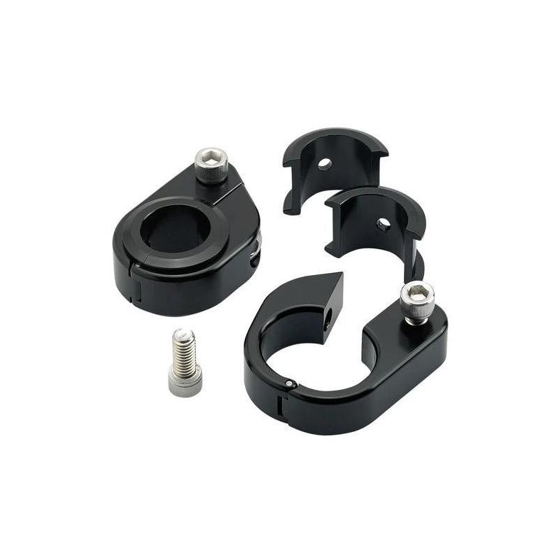 Support compteur Speed Clamp Biltwell anneau droit Ø24,5mm (1’) ou 31,75mm (1-1/4 ’) noir