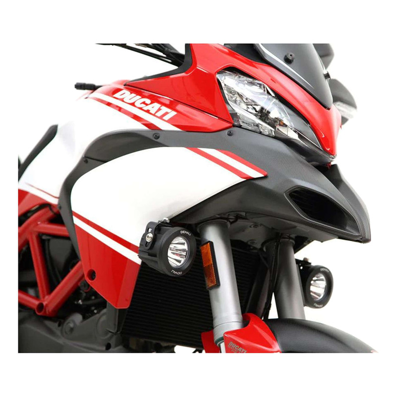 Support de feux additionnels Denali Ducati Multistrada 1200 10-14