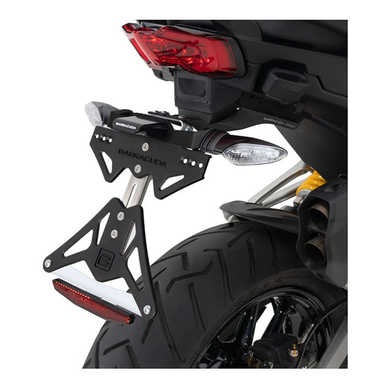 Support de plaque Barracuda Ducati Multistrada V4S 22-23 avec clignotants d’origines