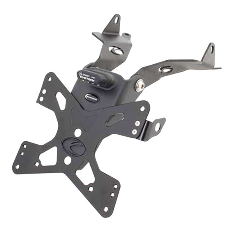 Support de plaque Evotech noir Aprilia RS 125 06-13