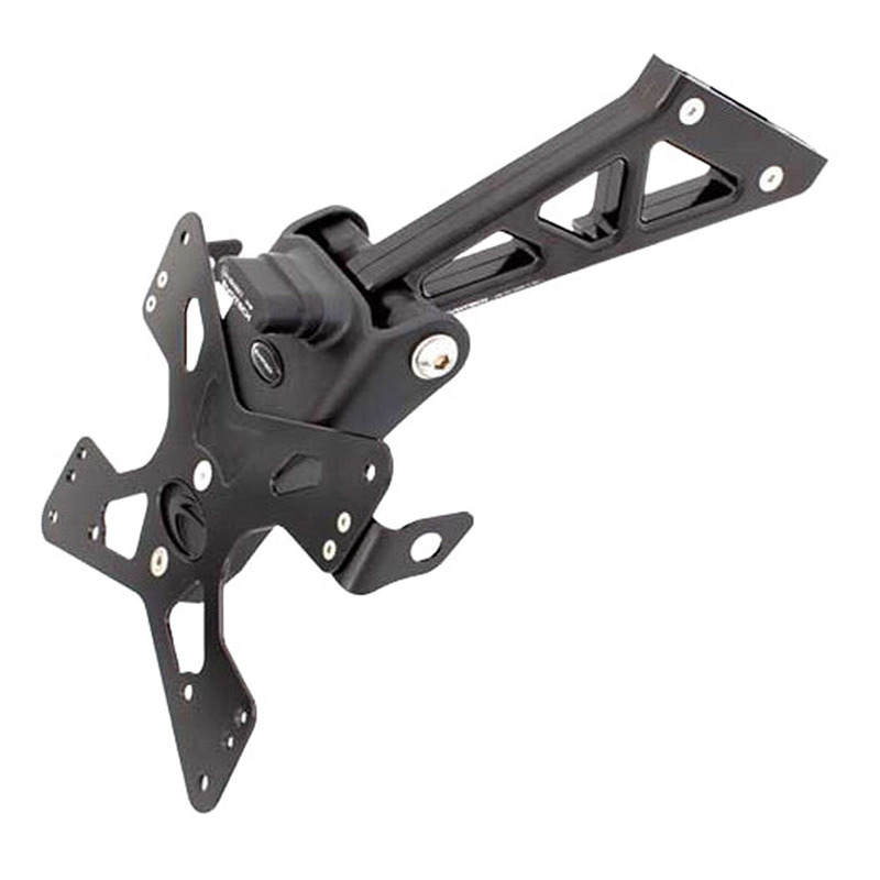 Support de plaque Evotech noir Ducati 848 08-14