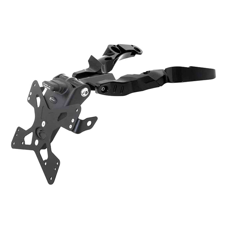 Support de plaque Evotech noir Ducati Monster 1200 14-21