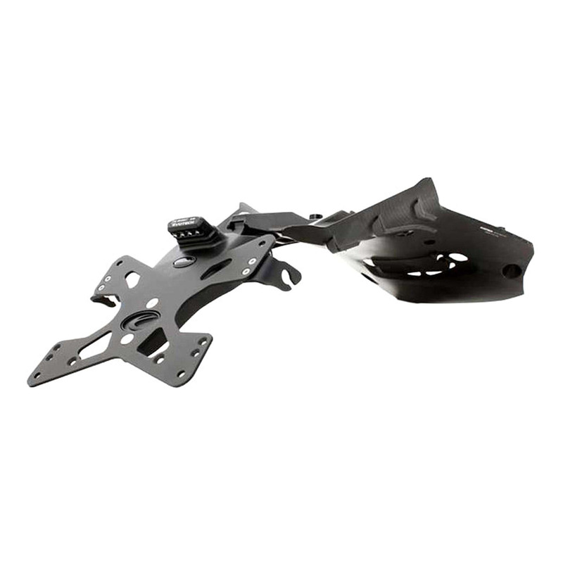 Support de plaque Evotech noir Ducati Multistrada 1260 18-20