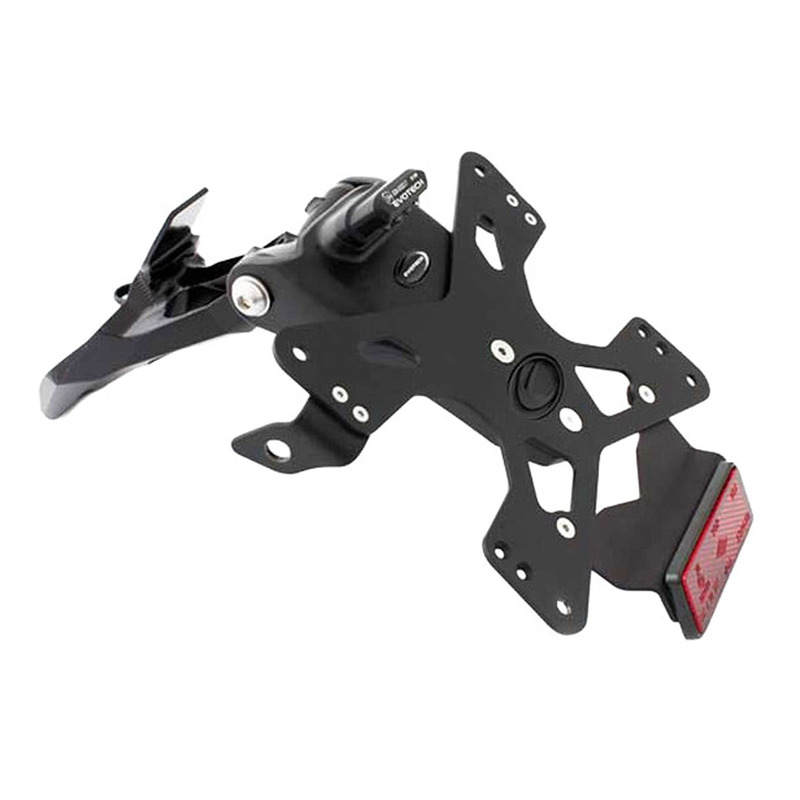Support de plaque Evotech noir Ducati Panigale V4 S 18-24