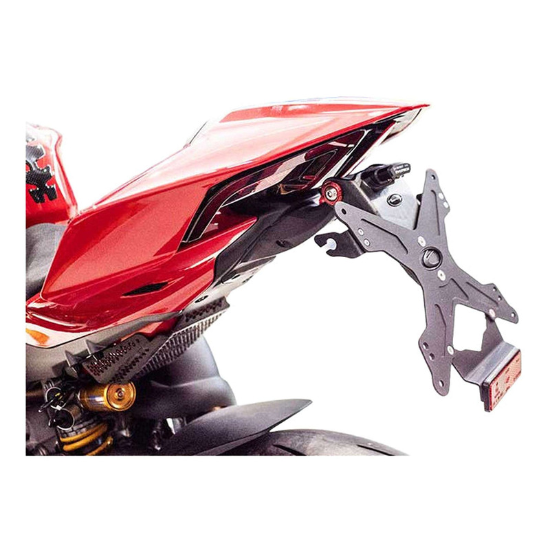 Support de plaque Evotech noir Ducati Panigale V4 S 2025